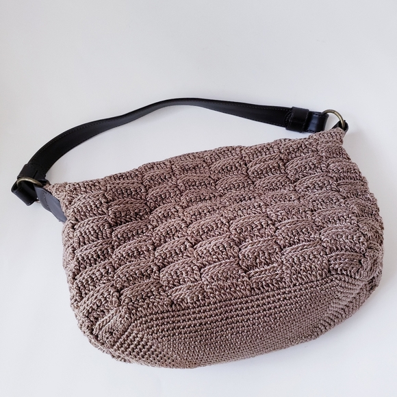 The Sak Elliott Lucca Brown Knit Shoulder Bag - Picture 4 of 16